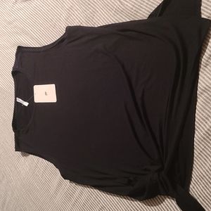 New with tags Fabletics black Alia Tied Tank. Smoke free and pet free home.